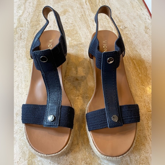 Vionic Calera Ankle Straps Heeled Wedge Espadrilles Sandal - Picture 2 of 9